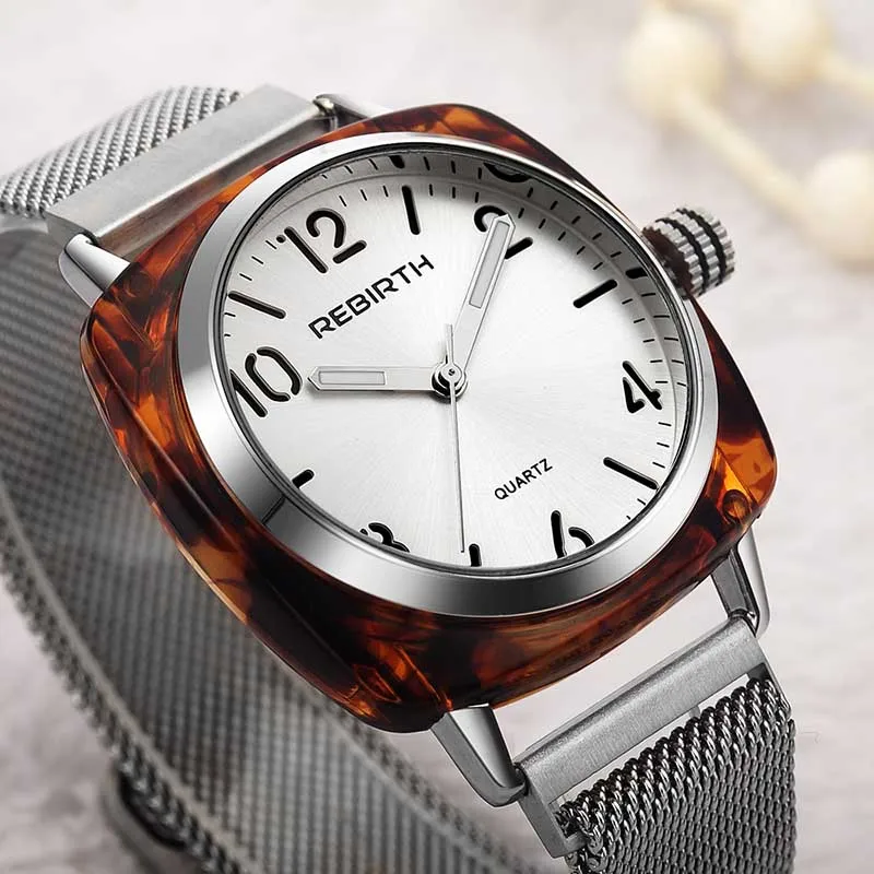 Женские роскошные часы Миланского магнитного сетчатого ремешка, наручные часы, новая мода, квадратный чехол, часы для женщин и девочек, уникальные подарки, часы
