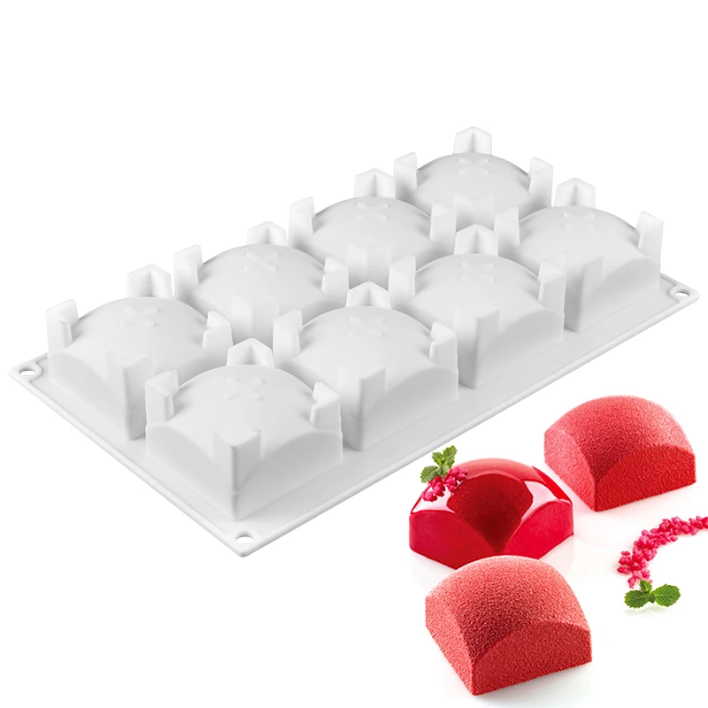 

Silicone Cake Mold For Baking Muffin Pudding Mousse Chocolate Jelly Dessert 8 Holes Square Cube Cakes Molds Kitchen Tools