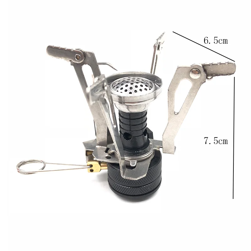 Газовая плита супер легкая Мини карманная наружная кухонная горелка Складная Походная газовая плита 3000 Вт уличная плита