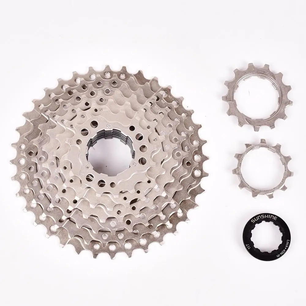 SUNSHINE MTB Bike Freewheel 8S 11-32 36 40 42T MTB Mountain Bike Flywheel 8 24 Speed Cassette Sprocket For 8 speed