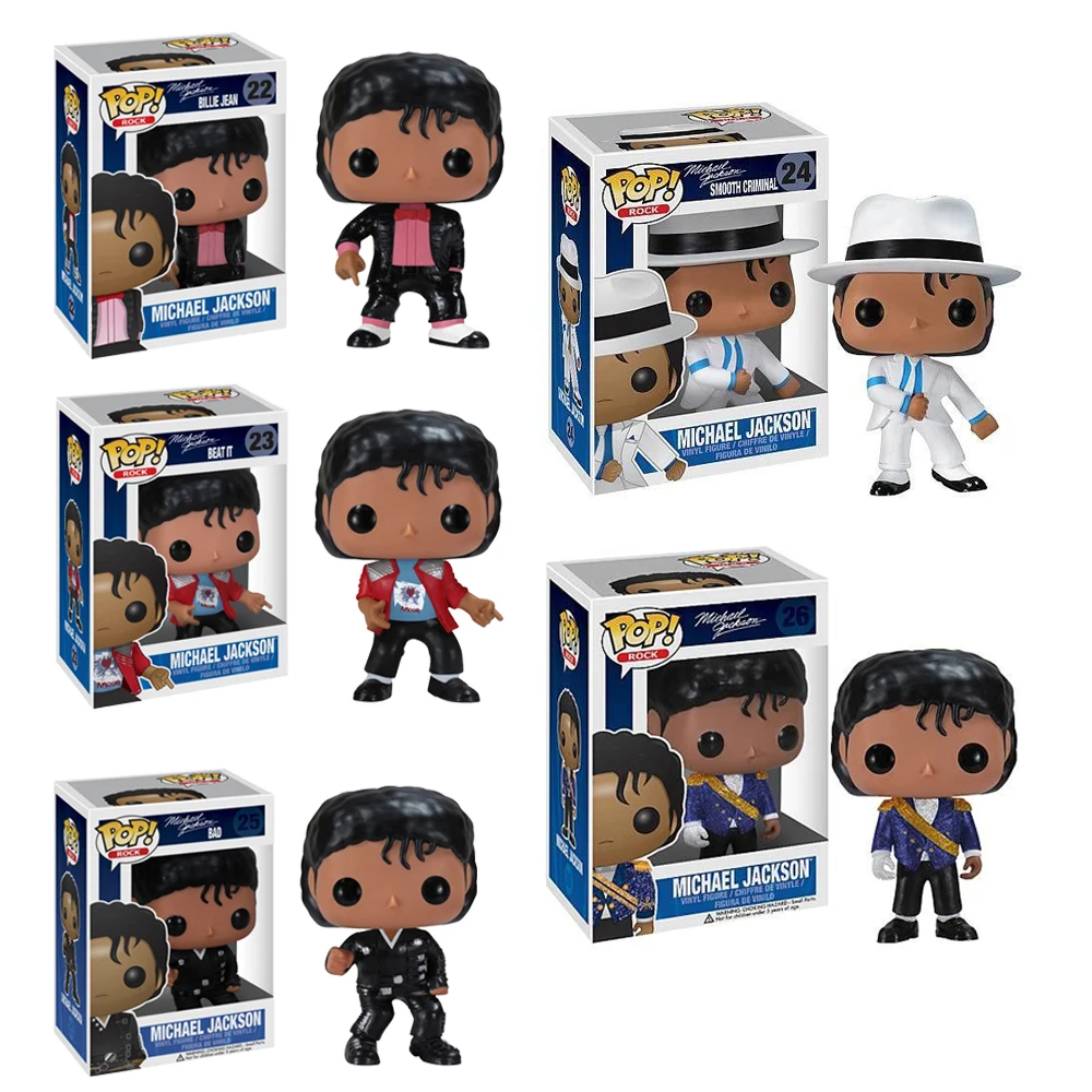 Виниловые экшн фигурки Funko POP BEAT IT BILLIE JEAN BAD SM00TH CRIMINAL MICHAEL JACKSON модели игрушек