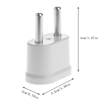 

US Female To EU Male AC Power Plug Converter Worldwide Travel Charger Adapter