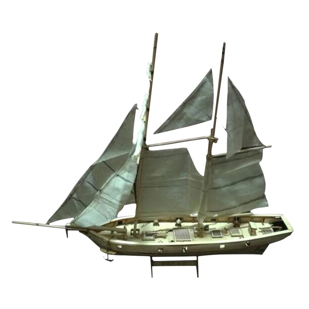 

Wooden Sailboat Model Kit Halcon Baltimore Schooner Puzzle for Kids & Adults