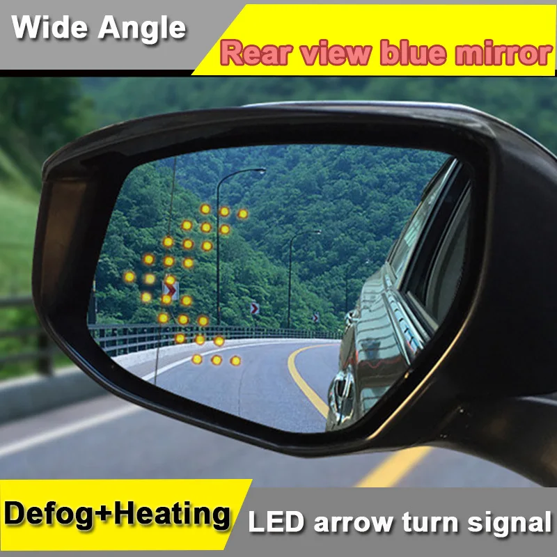 Blue Side Door Rearview Mirror for Honda Civic 8th 2008 2012,multi