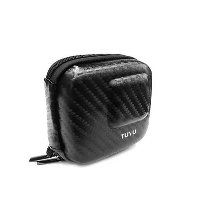 TUYU мини-Ева Водонепроницаемый хранения Защитный Чехол Коробка для GoPro HERO7 черный, серебристый, белый/6/5 Путешествия хранения CameraBag чехол - Цвет: black