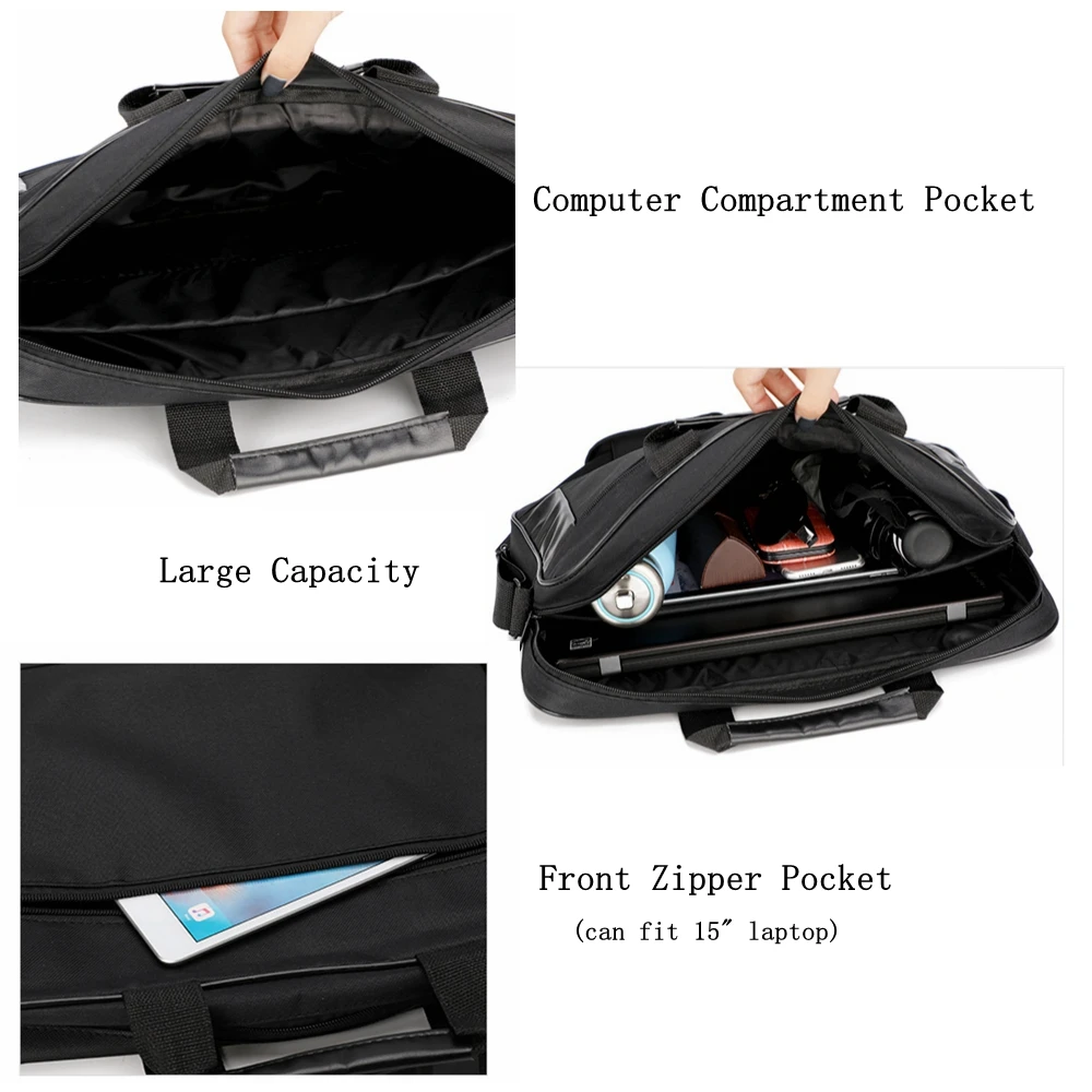 ANOVISHANA Male Briefcase Maleta Casual Laptop bags Business Handbag Shoulder Bags Office Crossbody Messenger Bag For Men N011