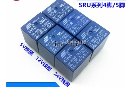 Реле мощности SRU-05VDC-SL-A SRU-12VDC-SL-A 4PIN 15A 120VAC 50 шт. | Обустройство дома