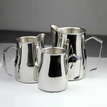 

FeiC 1pc 350ml/550ml/750ml Motta style Stainless Steel Milk Pitcher/Jug Milk Foaming Jug/Teflon for Barista latte art