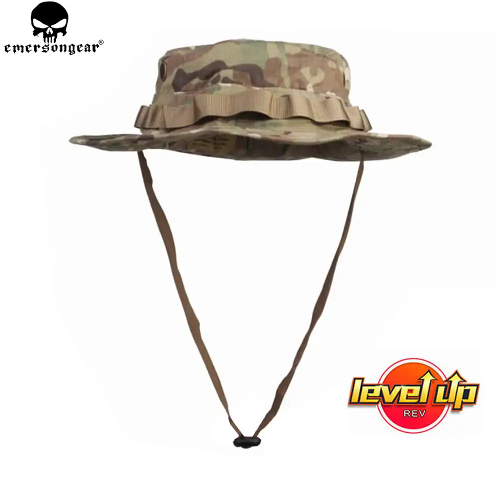 EMERSONGEAR тактическая шапка Boonie армейская охотничья шляпа Boonie Кепка страйкбольная камуфляжная охотничья шляпа от солнца emerson Мультикам EM8553 - изображение