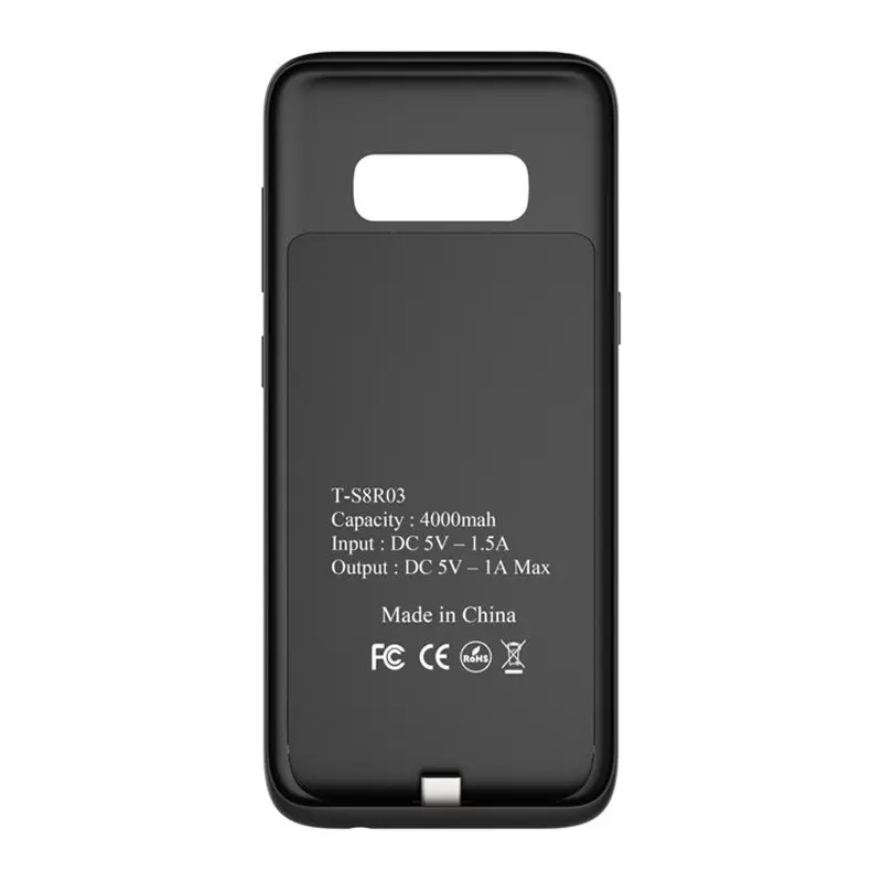 Расширенный чехол для батареи телефона для samsung Galaxy S9/S8 резервный аккумулятор чехол для samsung Galaxy S8/S9 Plus портативный Банк питания чехол