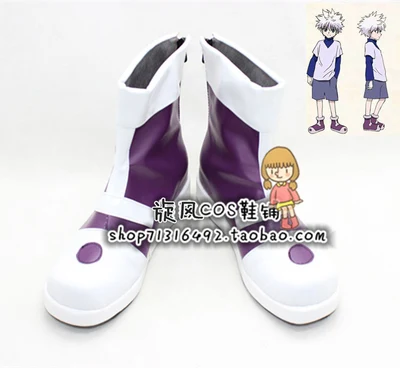 Killua Zoldyck/Обувь для костюмированной вечеринки Ботинки в стиле аниме Высокое