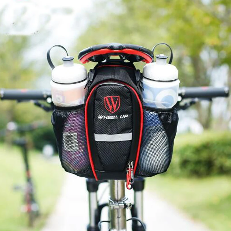 WHEEL UP 2 Pockets Bike Bag Bicycle Seat Post Bag Mountain MTB Road