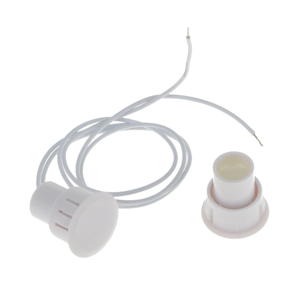 30-Pack Recessed Magnetic Door Window Contacts Alarm Siren Reed Switch White