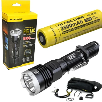 

Nitecore P16 TAC 1000 Lumens CREE XM-L2 U3 LED Tactical Flashlight Hunting Search Torchs with 1 x 3400mAh 18650 battery