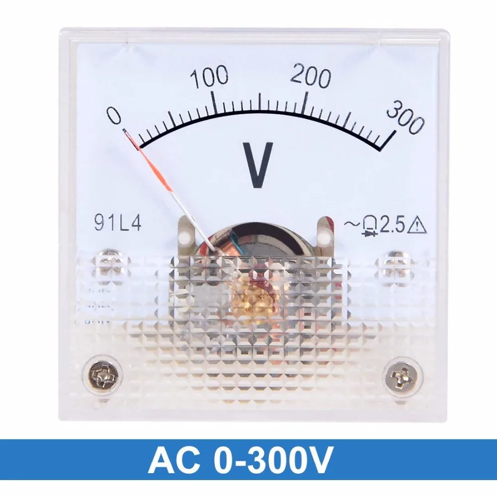 Аналоговая Панель 91L4 AC 0 300V 150V 250V 450V вольтметр измеритель напряжения 300V|voltage