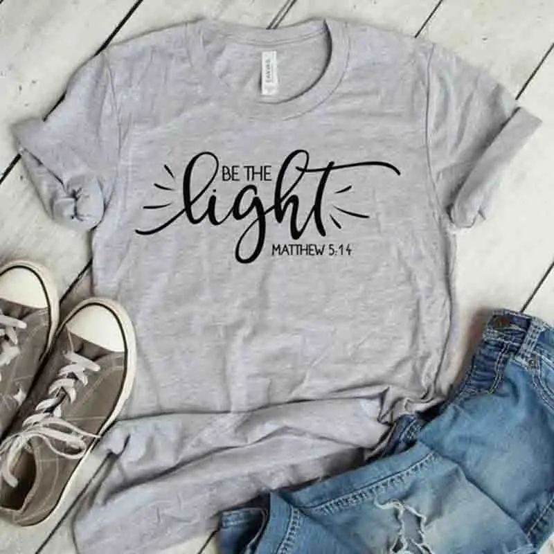 يكون ضوء المسيحي T قميص القطن قصير الأكمام 90 s الجمالية الجرونج الجرافيك تيز المرأة الإيمان أعلى يسوع الملابس انخفاض الشحن يكون ضوء المسيحي T قميص القطن قصير الأكمام 90 s الجمالية الجرونج الجرافيك تيز المرأة الإيمان أعلى يسوع الملابس انخفاض الشحن