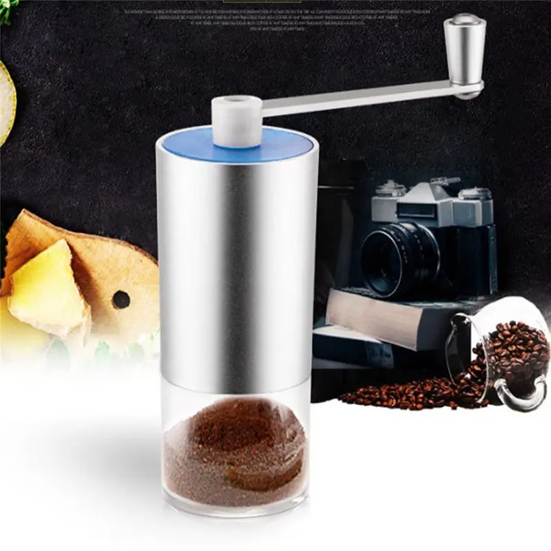 

Aluminum Portable Handheld Coffee Grinder Professional Manual Grinder Mini Portable Manual Coffee Grinder moedores de sal e pime