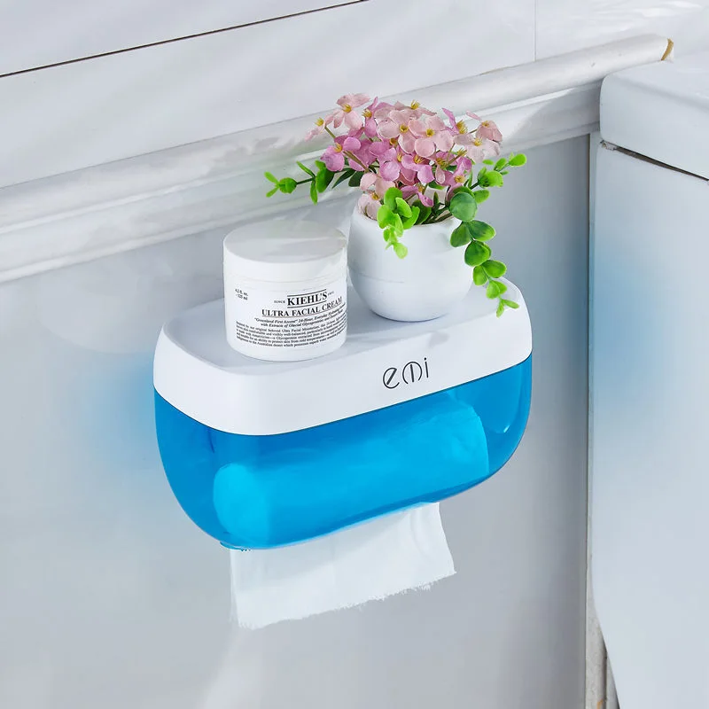 Простая креативная пластиковая коробка для салфеток для туалета дырокол для бумаги бумажная трубка ванная Водонепроницаемая бумажная вешалка для полотенец