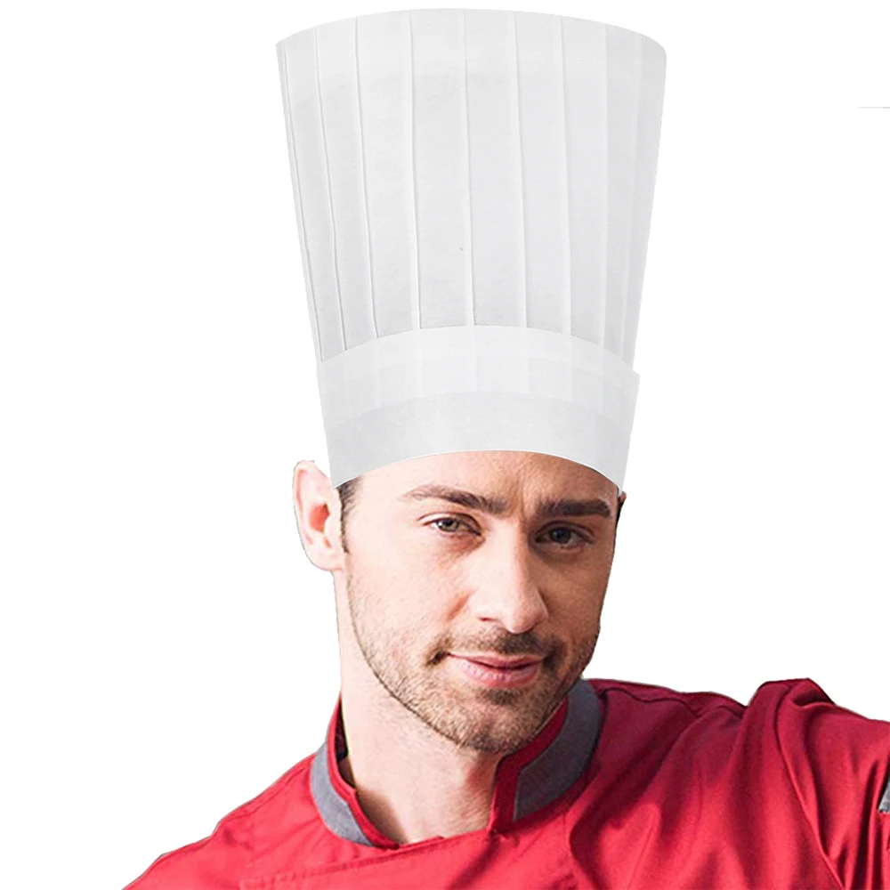 Utensilio De cocina desechable De 9 pulgadas, Gorro De cocinero alto no tejido suministros De jardín casero decorativo, Utensilio De cocina, 1/5/10 Uds.|Sombreros de fiesta| - AliExpress