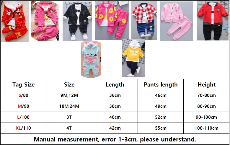 Комплекты осенней одежды для маленьких девочек и мальчиков хлопковые костюмы для малышей пальто+ футболка+ штаны, спортивный костюм из 3 предметов, bebes menino комплект одежды для маленьких мальчиков