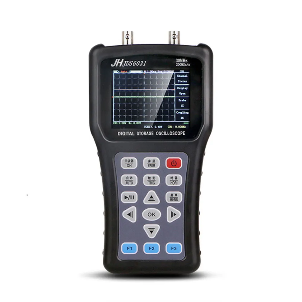 AC110-220v JDS6031 портативный цифровой осциллограф 30 МГц 1-канальный usb осциллографы Pk jds2022a hantek с 18650 батареей