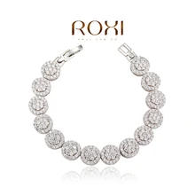 ROXI Fashion Rings gold plated, trendy jewelry ,wedding gift, Austrian crystal fashion Environmental Micro-Inserted Jewelry