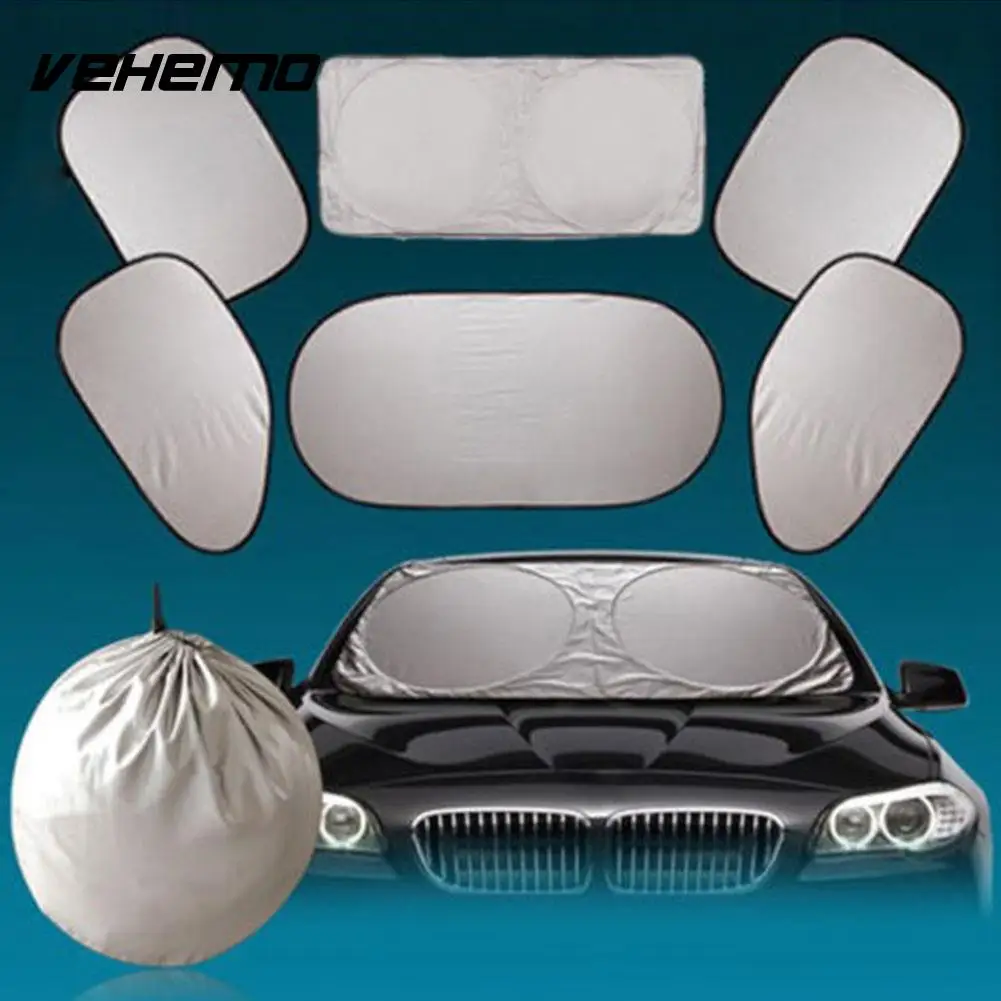 

6pcs/set Car Automobile Front Window Windscreen Sun Shade Shield Visor Block