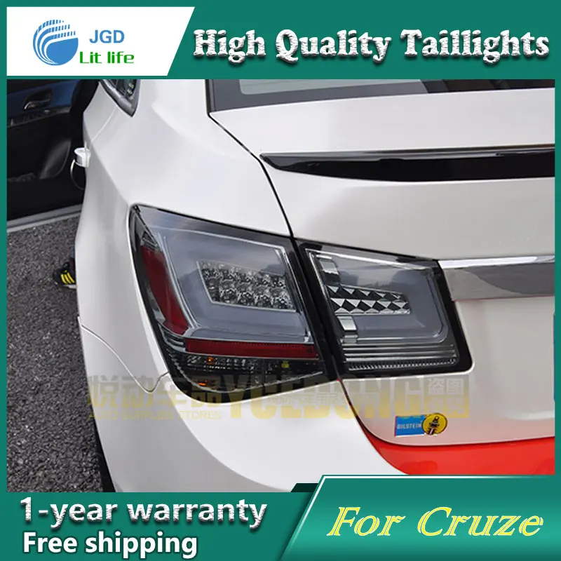 Автомобильный Стайлинг, задний фонарь для Chevrolet Cruze 2009-, задние фонари, задние фонари, светодиодный задний фонарь, светодиодный DRL+ тормоз+ Парк+ сигнальный стоп-сигнал