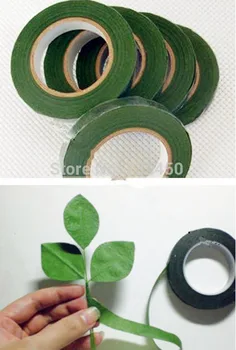 

6pcs/lot 30yard Green Paper Tape For Nylon Stocking Artificial Flower And Butterfly Accessories For Wedding Party Supply