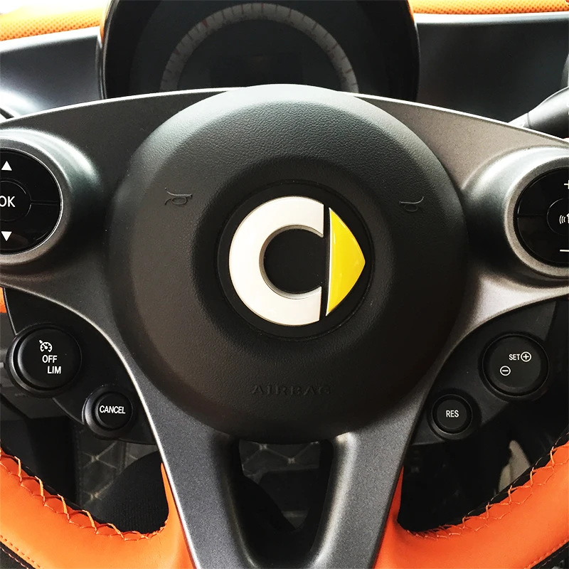 Us 4 49 10 Off 3d Color Car Styling Steering Wheel Logo Circle Trim Sticker For Smart 453 Fortwo Forfour 2009 2010 2011 2012 2013 2019 In Automotive