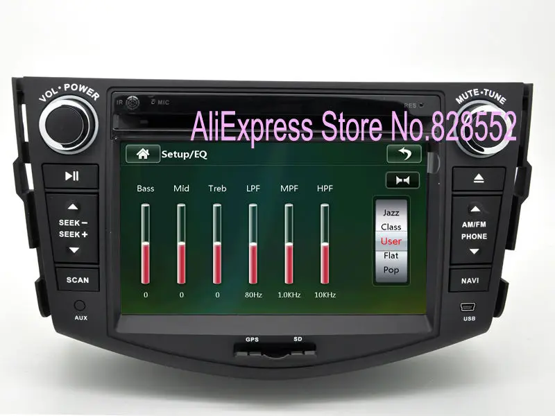 Flash Deal Free Shipping Car radio DVD Player for Toyota RAV4 2006 - 2012 with GPS Navigation Radio TV Stereo System 2