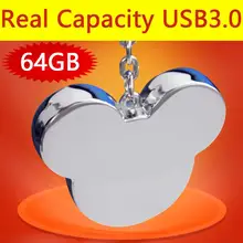 Металлический мини-usb Флешка с Микки-Маусом, Usb флеш-накопитель 3,0, 64 ГБ, 128 ГБ, Флешка 1 ТБ, 2 ТБ, палочки для памяти, подарки, реальная емкость+ хорошее качество