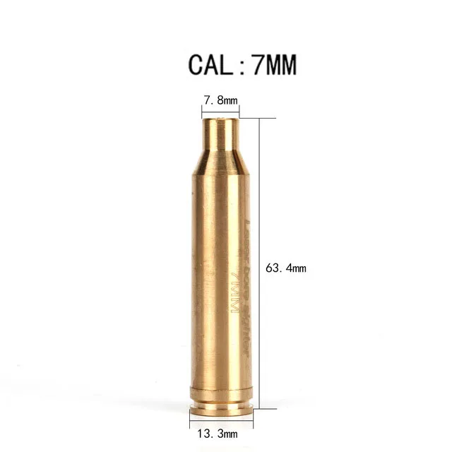 Красная точка лазерный латунный Boresight 7 62x39 62x54 9 мм Калибр 38 45 223REM 308 картридж для