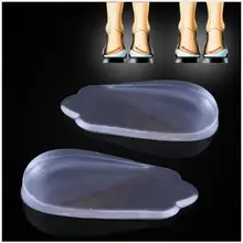 New man and women palmilha leg foot care Pronation orthotic silicone gel heel cushion insole shoes pad feet sole free shipping ucloear silicone u shaped insert taller foot pad heel protector gel feet care insole shoes cushion pad liners heel support