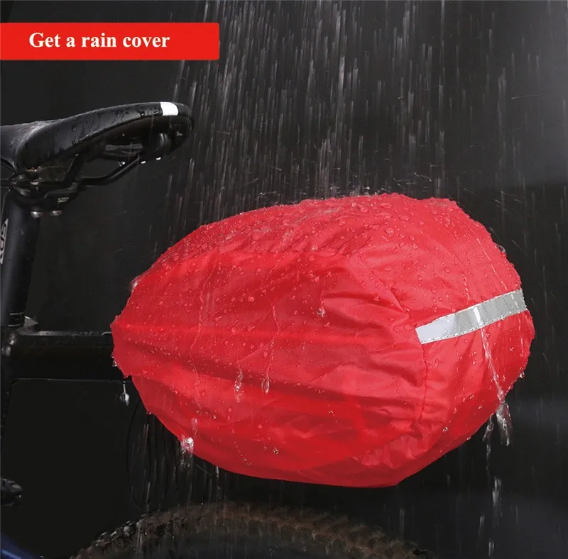 Flash Deal WEST BIKING Cycling Bag Bike Rear Bag Reflective Waterproof Rain Cover Mountain Bike Cycling Tail Extending Saddle Bicycle Bag 33