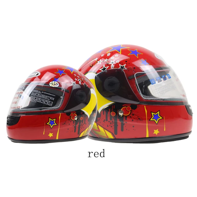 LLTT 3-12 Ans Casque Moto Avant for Enfants Casque Moto Complet en 6  Couleurs Disponibles en Taille 48-52 Cm for Une Utilisation en Toutes  Saisons