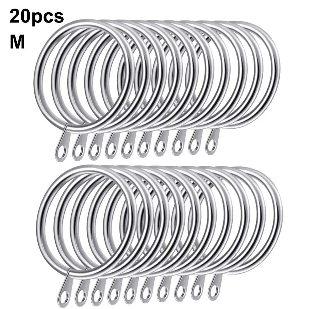 

20PCS Metal Curtain Ring Roman Rings For Home Durable Easy To Install Excellent Design Lightweight Curtains Quick Delivery