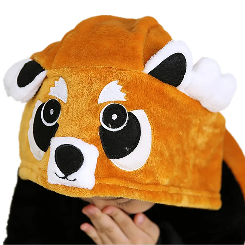 Children Brown Raccoon Kigurumi Soft Onesies Cartoon Flannel Pajamas Baby One piece Kid Sleepwear Cosplay For Halloween Jumpsuit (3)
