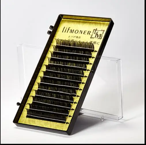 

Hot All Size Freeshipping Individual Mink Eyelash Extension Soft Black Fake False Eye Lashes7-15mm Makeup Toool