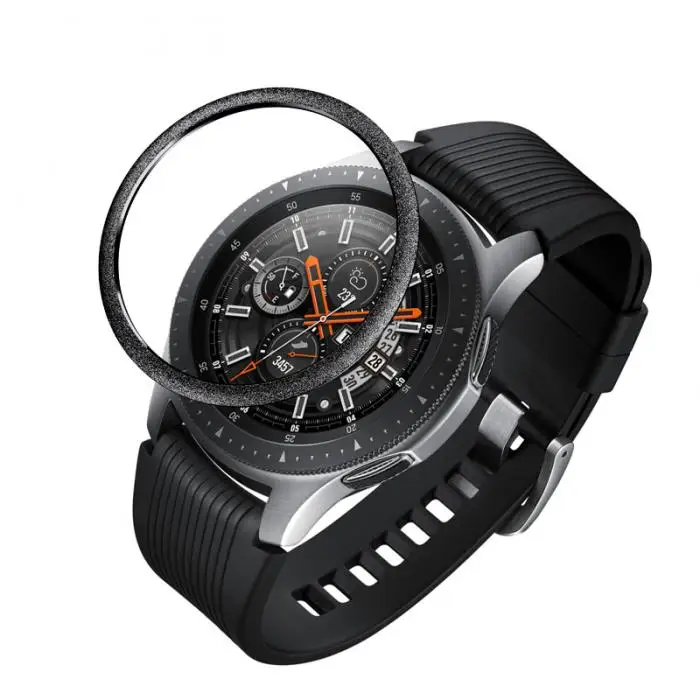 Ободок кольцо клейкая крышка против царапин нержавеющая сталь для samsung Galaxy Watch 46 мм/gear S3 NK-Shopping