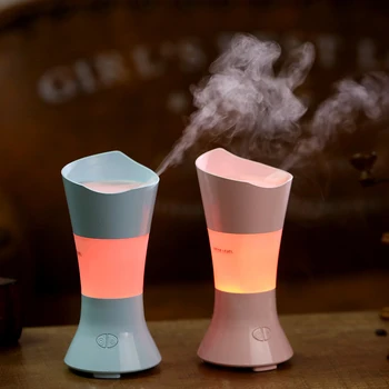 

EASEHOLD Clearance USB Flower fairy Lighthouse Air Humidifier Mini USB Essential Aroma Diffusers With 7 LED Color Night Light