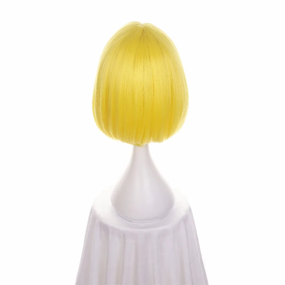 Goede Ccutoo 35 cm Korte BOB Synthetisch Haar Land van de Lustrous Geel Diamond Cosplay Pruik Warmtebestendigheid Fiber