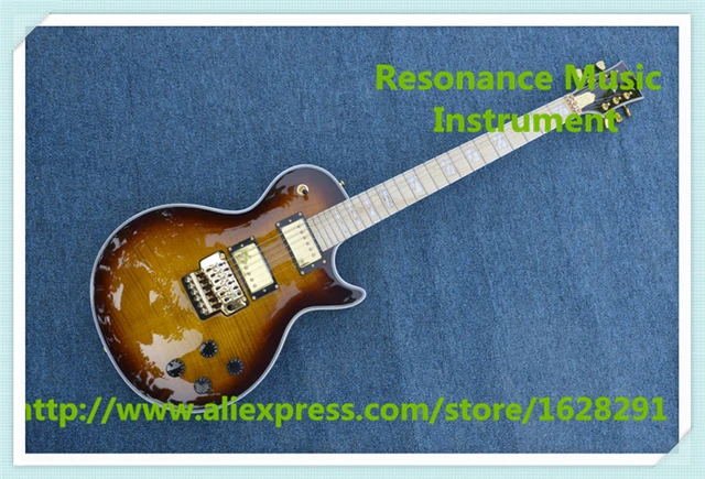 Best price at $274 Cheap Hot Selling Maple Fretboard AL Signature LP Electric Guitars With Glod Floyd Rose Tremolo For Sale