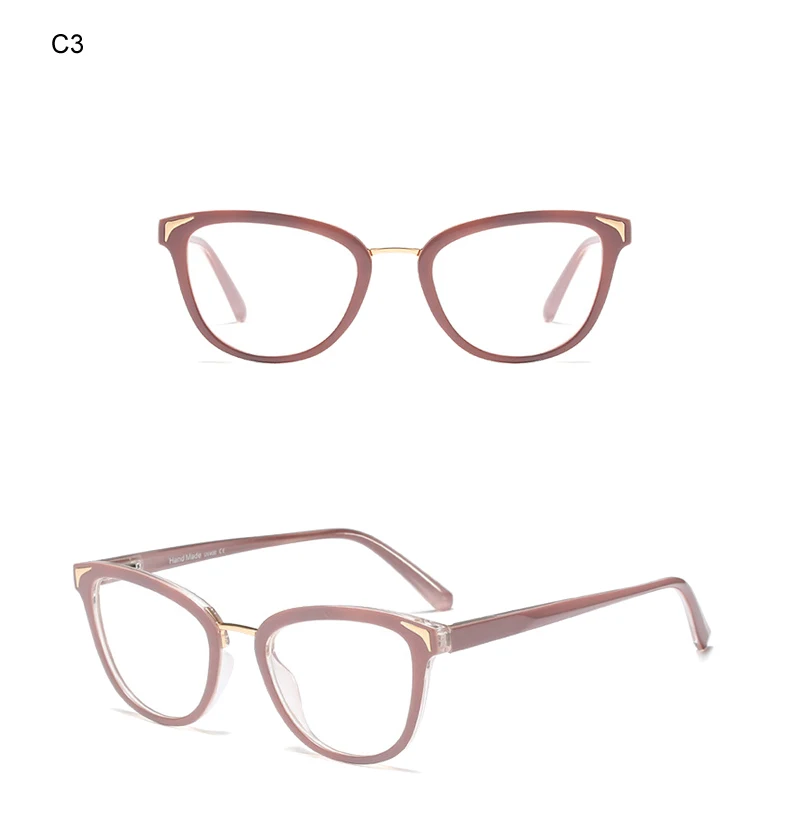 Ralferty кошачий глаз очки оправа женские чистые прозрачные очки Оптическая близорукость градусов оправа ноль очки женские F95150