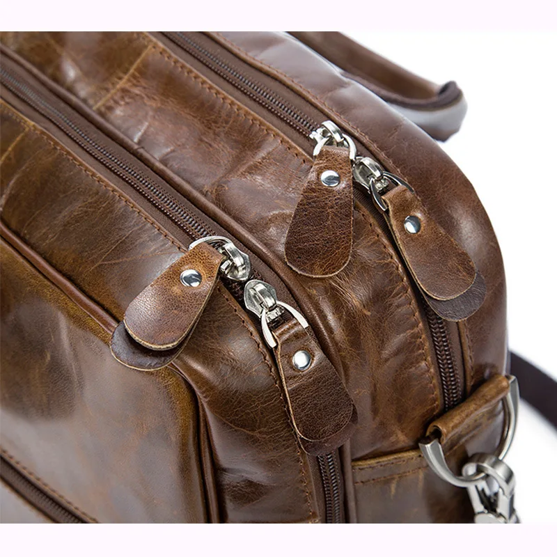 Топ класс Мужской винтажный из натуральной кожи портфель из натуральной кожи сумка через плечо портфель сумка для ноутбука сумка LI-1953
