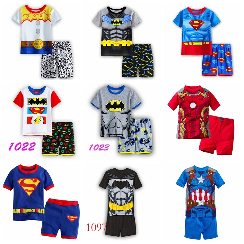 

2016 summer kids Hulk Pajamas For Boys Pajamas Pants childen Tracksuit Pajamas Suits Sleepwear