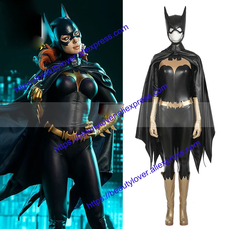 Super Hero Batman Batgirl Cosplay Costume Custom Made Full Suit Adult Halloween