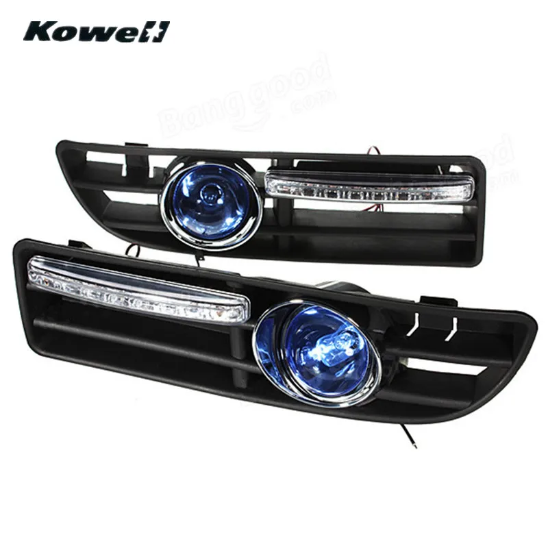 KOWELL Fog Lights Grille For Volkswagen VW Golf JETTA BORA MK4 1999