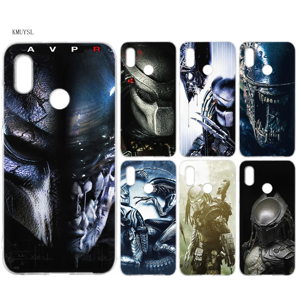 

KMUYSL Alien vs Predator Anime Silicone Case Cover for Xiaomi Mi A2 Lite Redmi 6 6A Note 5 5A Pro Prime S2 Y2 6X A1 5X