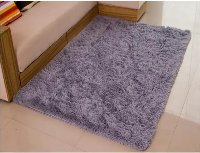 Alfombra rectangular suave esponjosa alfombrilla para el suelo alfombra